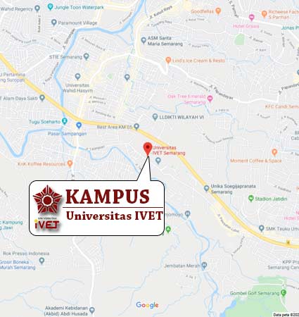Map Location Universitas IVET Semarang Nomor